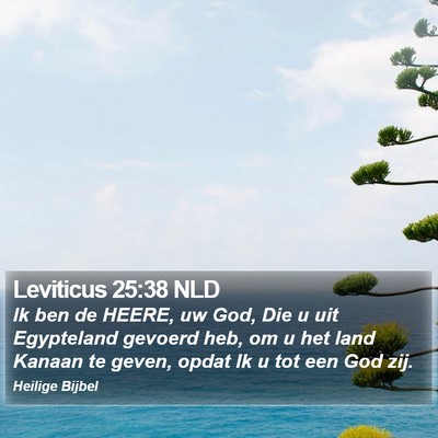 Leviticus 25:38 NLD Bible Verse Image