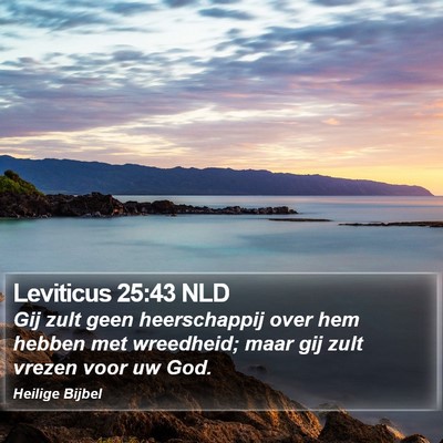 Leviticus 25:43 NLD Bible Verse Image