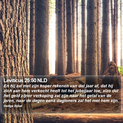 Leviticus 25:50 NLD Bible Verse Image