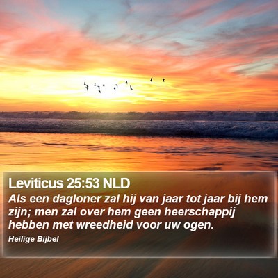 Leviticus 25:53 NLD Bible Verse Image