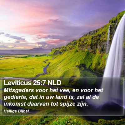Leviticus 25:7 NLD Bible Verse Image