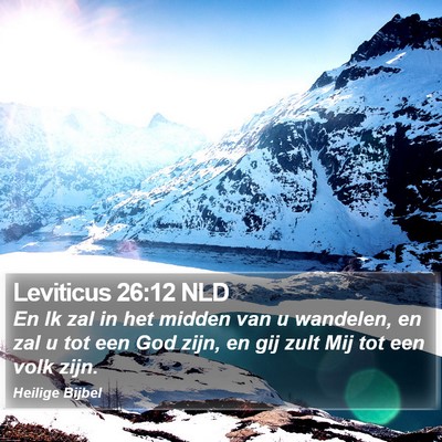 Leviticus 26:12 NLD Bible Verse Image