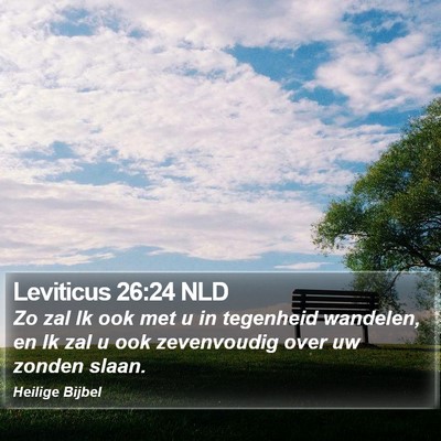 Leviticus 26:24 NLD Bible Verse Image