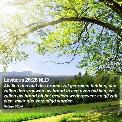 Leviticus 26:26 NLD Bible Verse Image