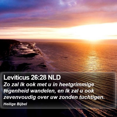 Leviticus 26:28 NLD Bible Verse Image