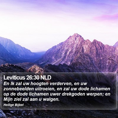Leviticus 26:30 NLD Bible Verse Image