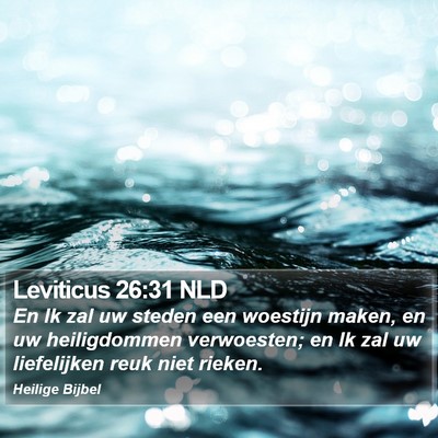 Leviticus 26:31 NLD Bible Verse Image