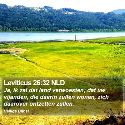 Leviticus 26:32 NLD Bible Verse Image