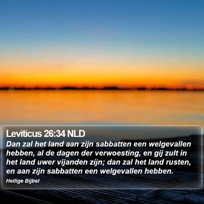 Leviticus 26:34 NLD Bible Verse Image