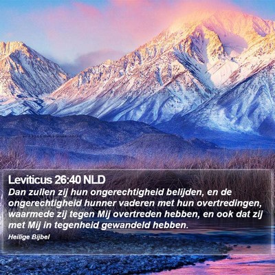 Leviticus 26:40 NLD Bible Verse Image