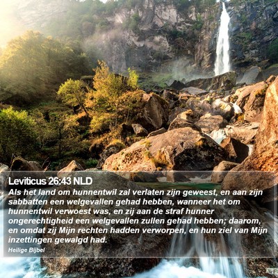 Leviticus 26:43 NLD Bible Verse Image