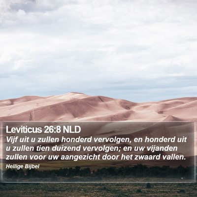 Leviticus 26:8 NLD Bible Verse Image