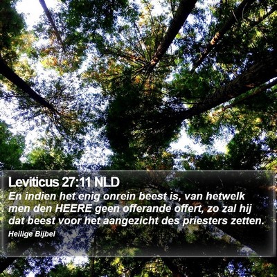 Leviticus 27:11 NLD Bible Verse Image