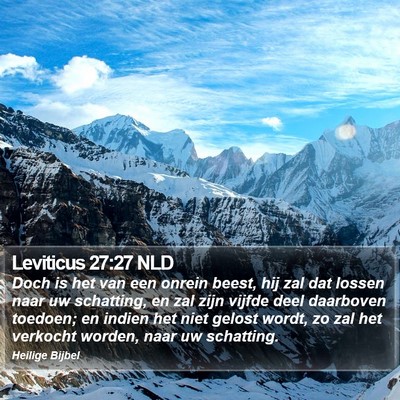 Leviticus 27:27 NLD Bible Verse Image