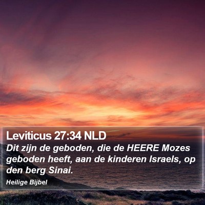 Leviticus 27:34 NLD Bible Verse Image