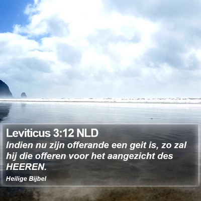 Leviticus 3:12 NLD Bible Verse Image