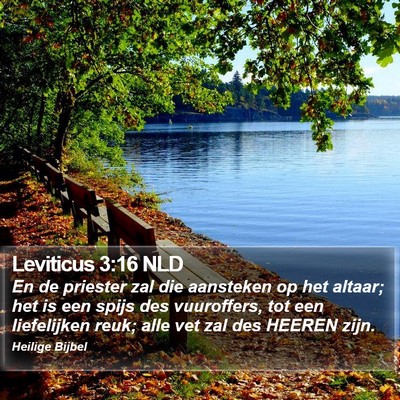 Leviticus 3:16 NLD Bible Verse Image