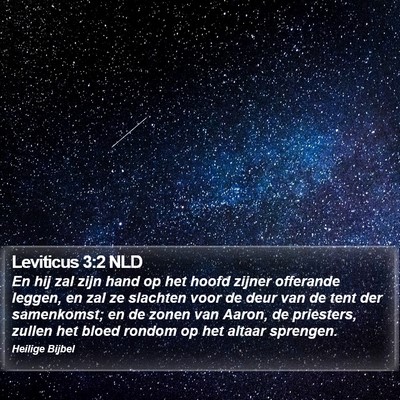 Leviticus 3:2 NLD Bible Verse Image