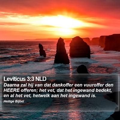 Leviticus 3:3 NLD Bible Verse Image