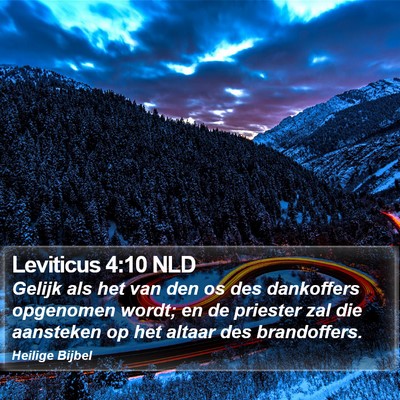 Leviticus 4:10 NLD Bible Verse Image
