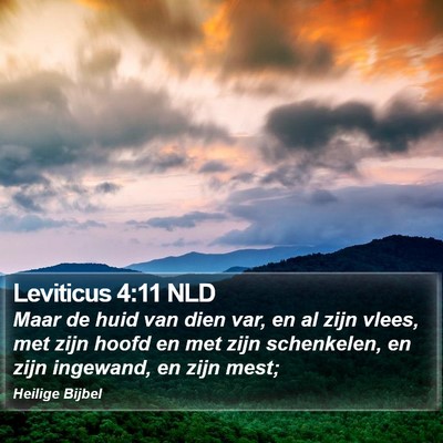 Leviticus 4:11 NLD Bible Verse Image