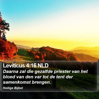 Leviticus 4:16 NLD Bible Verse Image