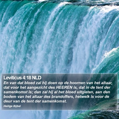 Leviticus 4:18 NLD Bible Verse Image