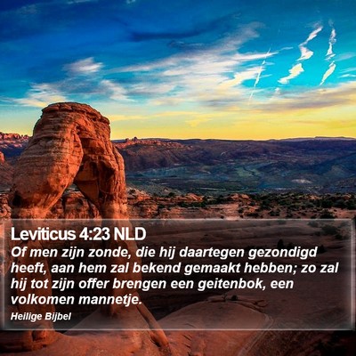Leviticus 4:23 NLD Bible Verse Image