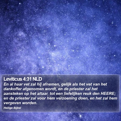 Leviticus 4:31 NLD Bible Verse Image