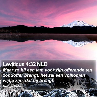 Leviticus 4:32 NLD Bible Verse Image