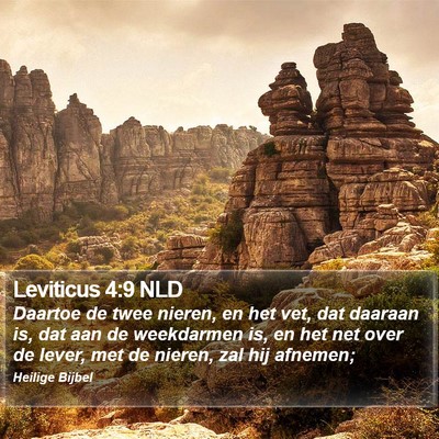Leviticus 4:9 NLD Bible Verse Image