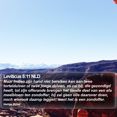 Leviticus 5:11 NLD Bible Verse Image