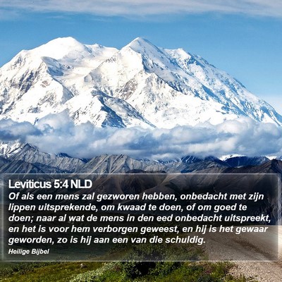 Leviticus 5:4 NLD Bible Verse Image