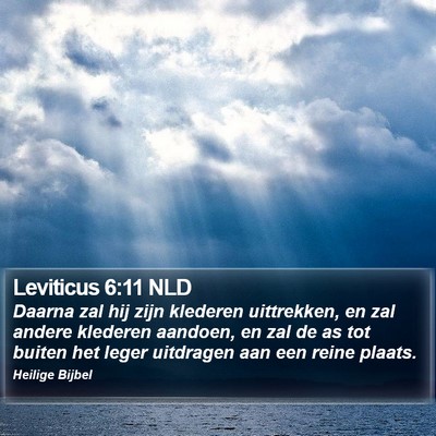 Leviticus 6:11 NLD Bible Verse Image