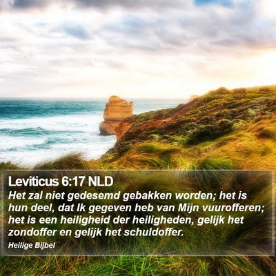 Leviticus 6:17 NLD Bible Verse Image