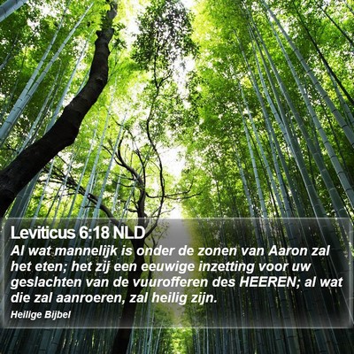 Leviticus 6:18 NLD Bible Verse Image
