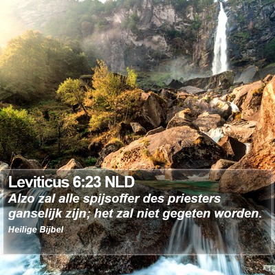 Leviticus 6:23 NLD Bible Verse Image