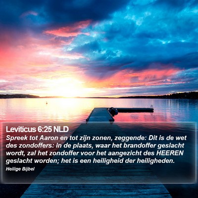 Leviticus 6:25 NLD Bible Verse Image