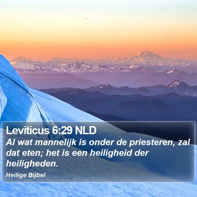 Leviticus 6:29 NLD Bible Verse Image