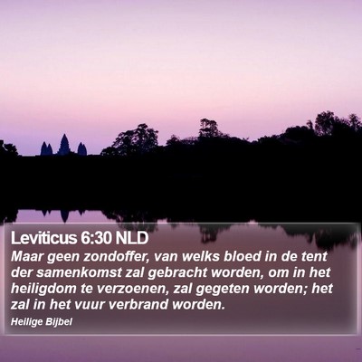 Leviticus 6:30 NLD Bible Verse Image