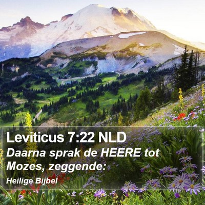 Leviticus 7:22 NLD Bible Verse Image