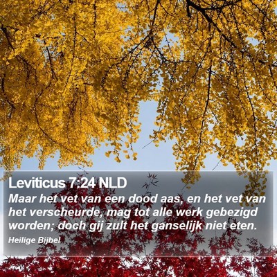 Leviticus 7:24 NLD Bible Verse Image