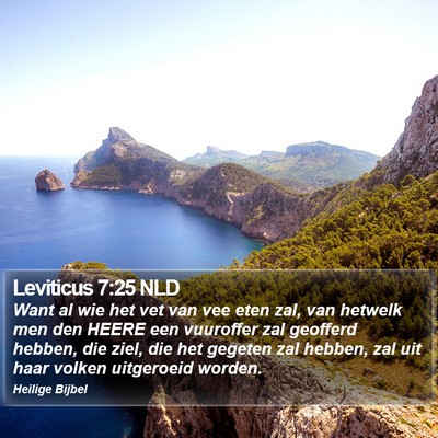 Leviticus 7:25 NLD Bible Verse Image