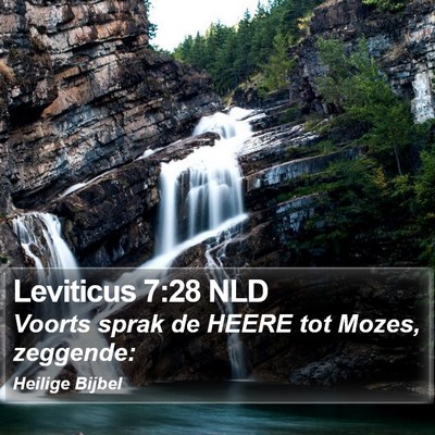 Leviticus 7:28 NLD Bible Verse Image