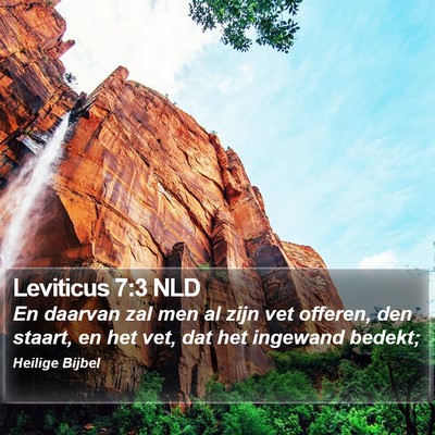 Leviticus 7:3 NLD Bible Verse Image
