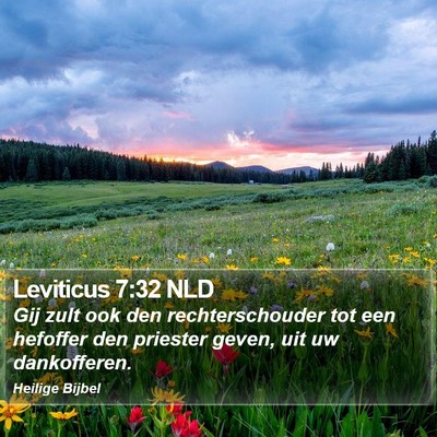 Leviticus 7:32 NLD Bible Verse Image