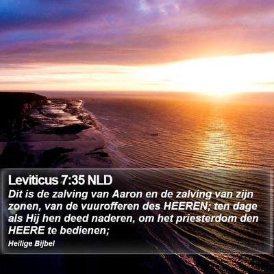 Leviticus 7:35 NLD Bible Verse Image