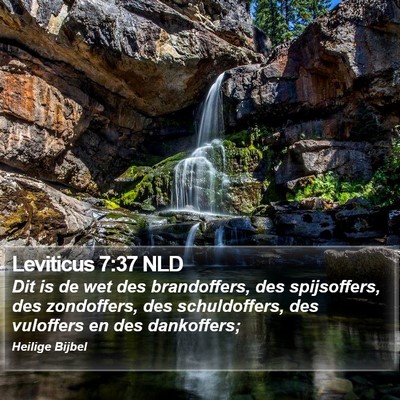 Leviticus 7:37 NLD Bible Verse Image