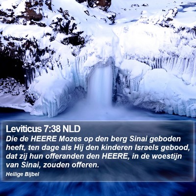 Leviticus 7:38 NLD Bible Verse Image