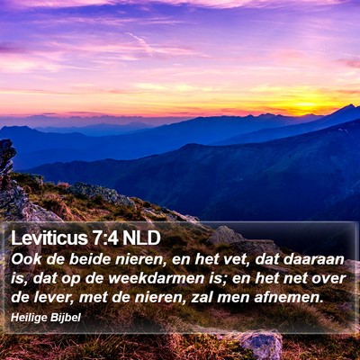 Leviticus 7:4 NLD Bible Verse Image